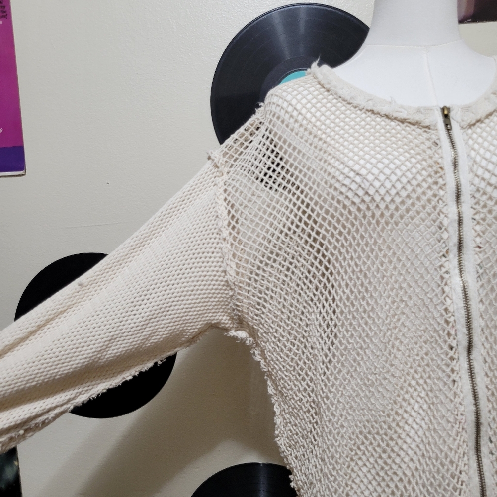 POL | Sheer Net Zip-Up Jacket - Picture 3 of 8